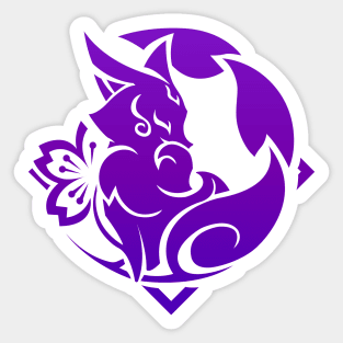 Genshin Impact Yae Miko Emblem Sticker